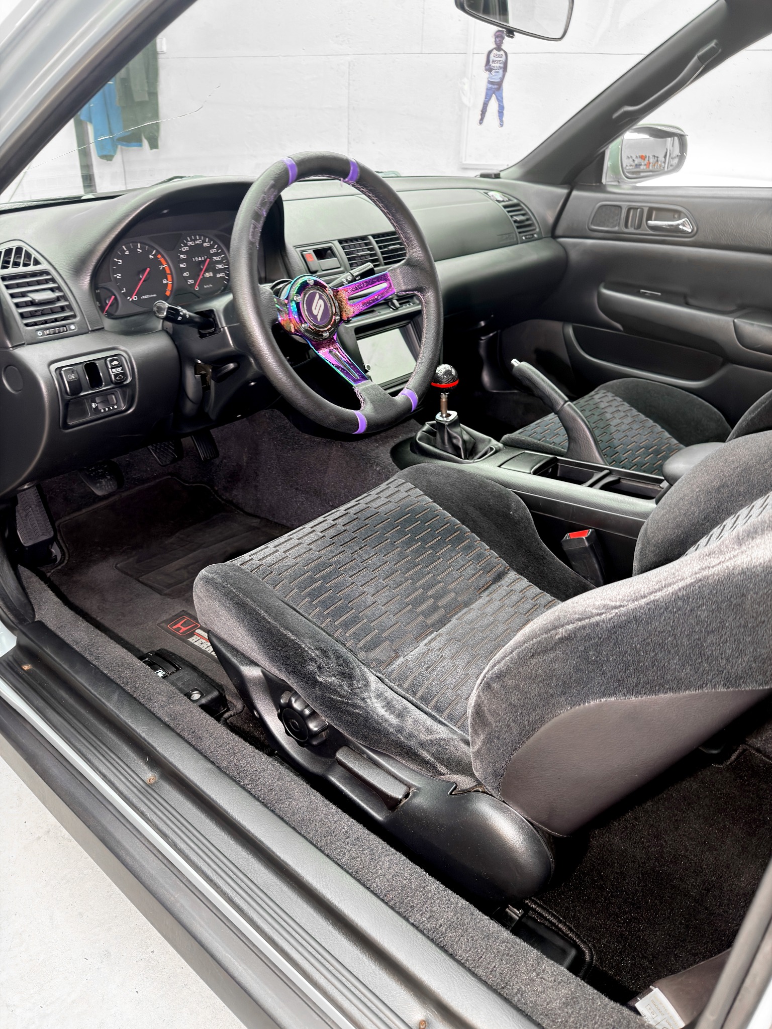 Interiér Honda Prelude po detailingu